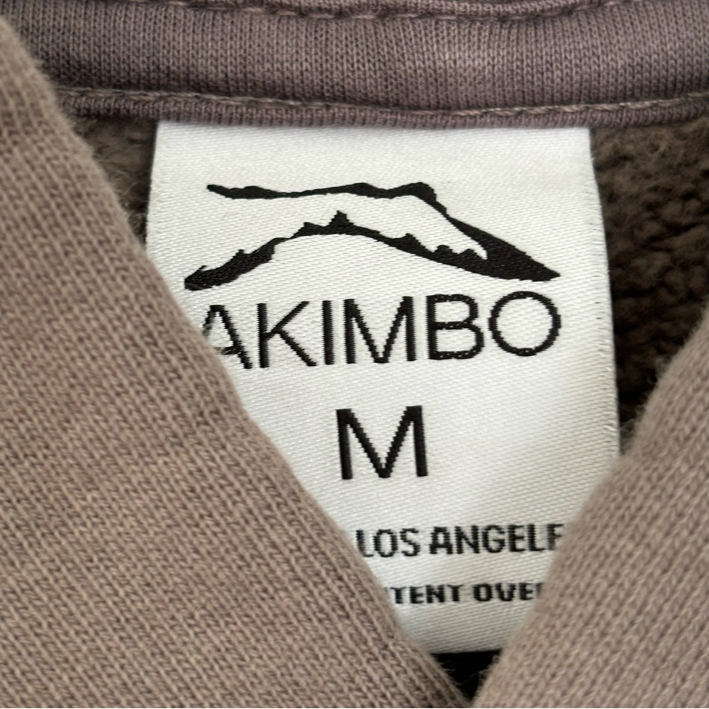 New! Akimbo Club Hoodie Charcoal Grey Unisex Size M - Picture 4 of 6